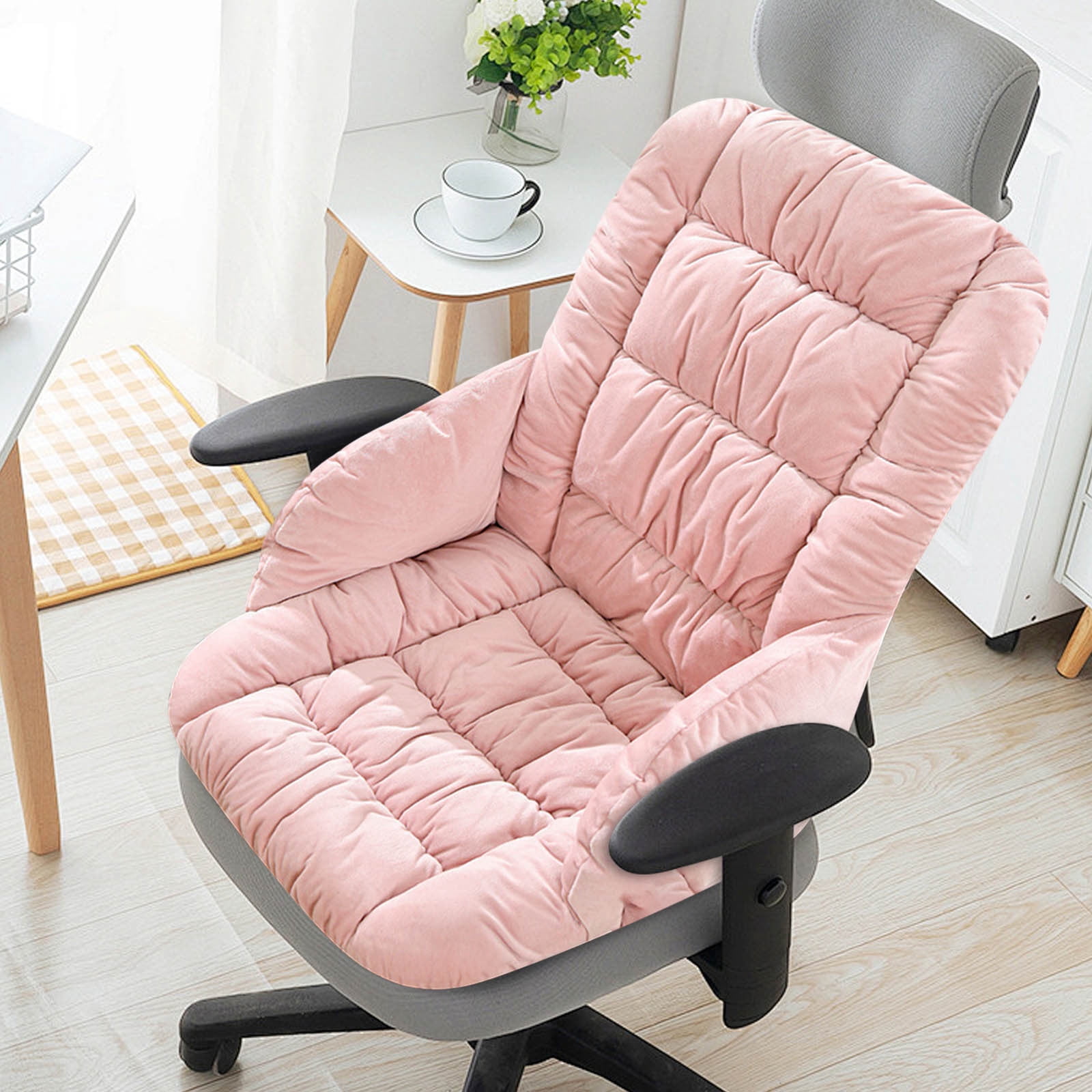 Heated Seat Cushion, Office Chair Heating Pad, Heated Seat Pad, Winter Integrated Heating Cushion (18x16 In) - Office Long-Period Sitting Waist Protection