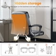 thumbnail image 2 of JONPONY Big and Tall Office Chair 300LBS Wide Seat Ergonomic Computer Desk Chair High Back Executive Leather Chair Adjustable Task Chair Lumbar Back Support 8 Hours Heavy Duty Design,Grey, 2 of 11
