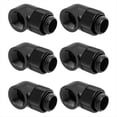 thumbnail image 1 of 6 Conectores Extensores de Rosca Macho A Hembra G1/4 de Pulgada, Conector Adaptador Giratorio de 90° para Refrigeración Líquida de Computadora., 1 of 5