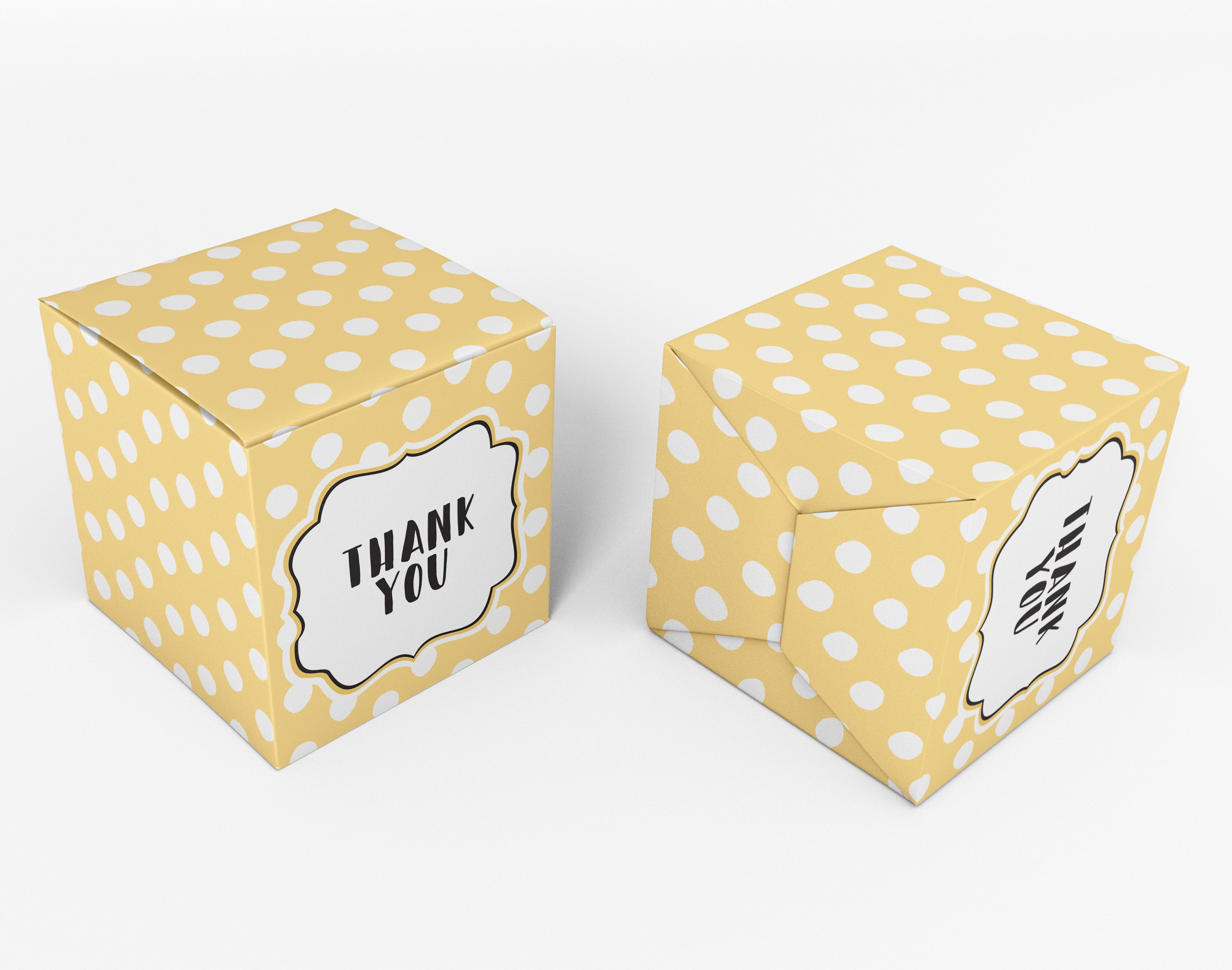 InkdotpotPaper Box -Mini Favor Box ForBaby Shower4x4x4 Inches Paper Gift Boxes, Candy Paper Box For Party Favors, Baby ShowerBird,Boy / GirlTheme- Pack Of 20