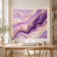 thumbnail image 5 of Purple Agate Waves Across Cream Marble, Dramatic Abstract for Decor Enthusiasts, Mineral Art, Housewarming Gift, Tapestry Wall Hanging for Bedroom and Living Room, 5 of 7