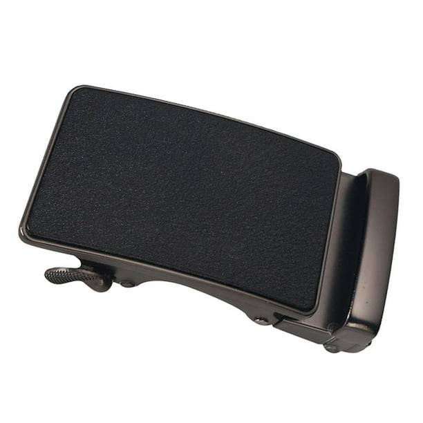 Hebilla de cinturón de cuero con trinquete automático y hebilla sólida para hombre, 8,5 x 4 x 2 cm 03