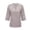 Grey, variant on Womens Tops Solid Color Lace Stitching U Neck Cropped Sleeve Womens formal Shirts,Grey,S