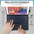thumbnail image 6 of Keyboard Case for iPad Pro 10.2 inch 9th/8th/7th Generation, 360°Rotatable iPad Air 3 & iPad Pro 10.5 inch Wireless Keyboard Case with Multi-Touch Trackpad,7 Color Backlit (Black), 6 of 6