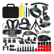 HONGDAK 61 in 1 Action Camera Accessories Kit for Gopro Hero 13/12/11/10/9/8/7/6, Gopro Max, Gopro Fusion, Insta360, Dji Osmo Action