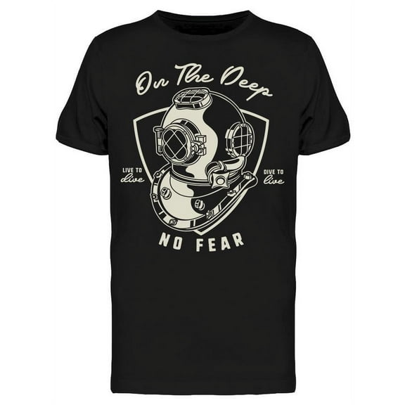 Vintage Classic Diver Helmet T-Shirt Men -Image by Shutterstock, Male Small