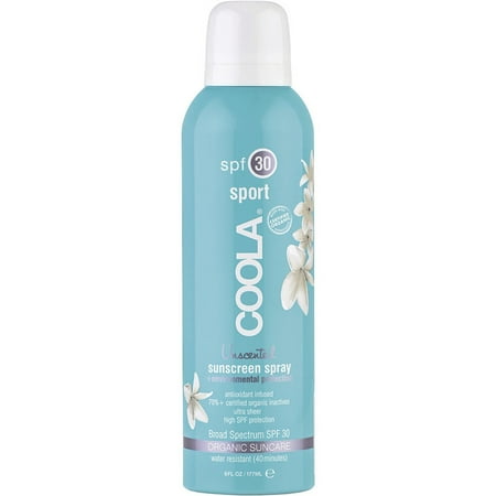 COOLA Organic Suncare, Eco-Lux Size, Unscented Sport Classic Sunscreen, SPF 30, 8 fl.