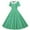 Green, variant on OGLCCG Girls Vintage Polka Dot Swing Dresses Audrey Print Short Sleeve Dress with Peter Pan Collar A-Line Party Princess Dress 5-14 Years