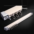 thumbnail image 2 of GXCZ Aluminum Single Curtain Track With Silent Pulleys, Heavy Duty Sliding Curtain Rod Set, Ceiling Or Wall Mounted For RV, Bay Window, Room Divider(Color:Oak-ceiling,Size:500cm/4 * 125cm), 2 of 7