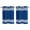 Blue White, variant on Blue Striped Kitchen Curtains Small Short 39 Inch Length, Farmhouse Blue White Stripes Grommet Top Bedroom Living Room Curtains, Light Filtering Cafe Curtain Drapes 2 Panels Set 55''x39''