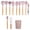 Pink, variant on BIMZUC 12-Piece Silicone Cooking Utensils Set with Wooden Handles, Non-Stick Heat Resistant Spatula Spoon Tools for Home Kitchen Cookware Baking, Pink, 12.99 inches / 33 cm Length