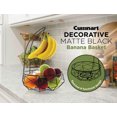 thumbnail image 2 of Cuisinart Stainless Steel Fruit Basket with Banana Hanger, Matte Black - Fruit Storage Basket with Banana Holder to Showcase and Organize your Fresh Produce, 2 of 7