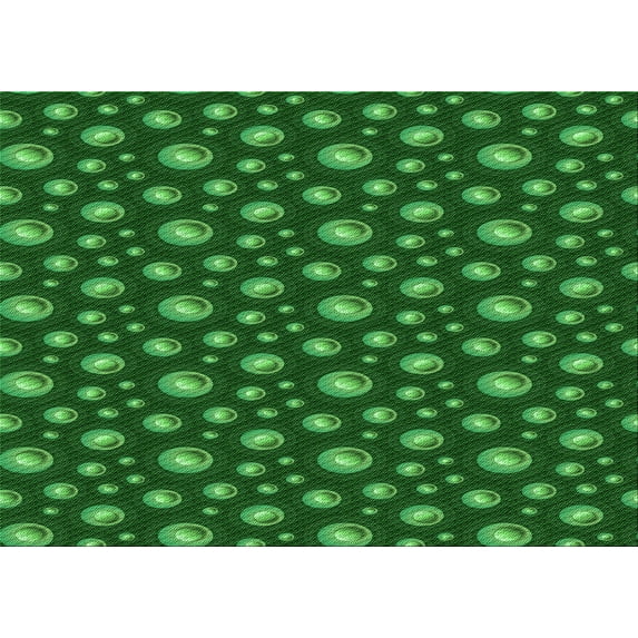Ahgly Company Indoor Rectangle Patterned Deep Emerald Green Area Rugs, 2' x 3'