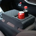 thumbnail image 5 of Auto Center Console Armrest Pillow with Cup Holder Memory Foam Car Armrest Cushion G13124, 5 of 6