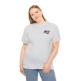 thumbnail image 4 of 'seashell American flag shirt' Unisex Heavy Cotton Tee, 4 of 12