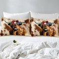 thumbnail image 4 of Cattle Comforter Cover King Size, Cow Skin Hair Fur Print Farmhouse Livestock, 4 of 9