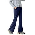 thumbnail image 1 of Children's Solid Color Outdoor Multifunctional Hygiene Pants Flared Pants Slacks Are Fashionable, 1 of 5