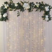 Mainstays 100-Count Warm White LED Outdoor String Lights, White Wire