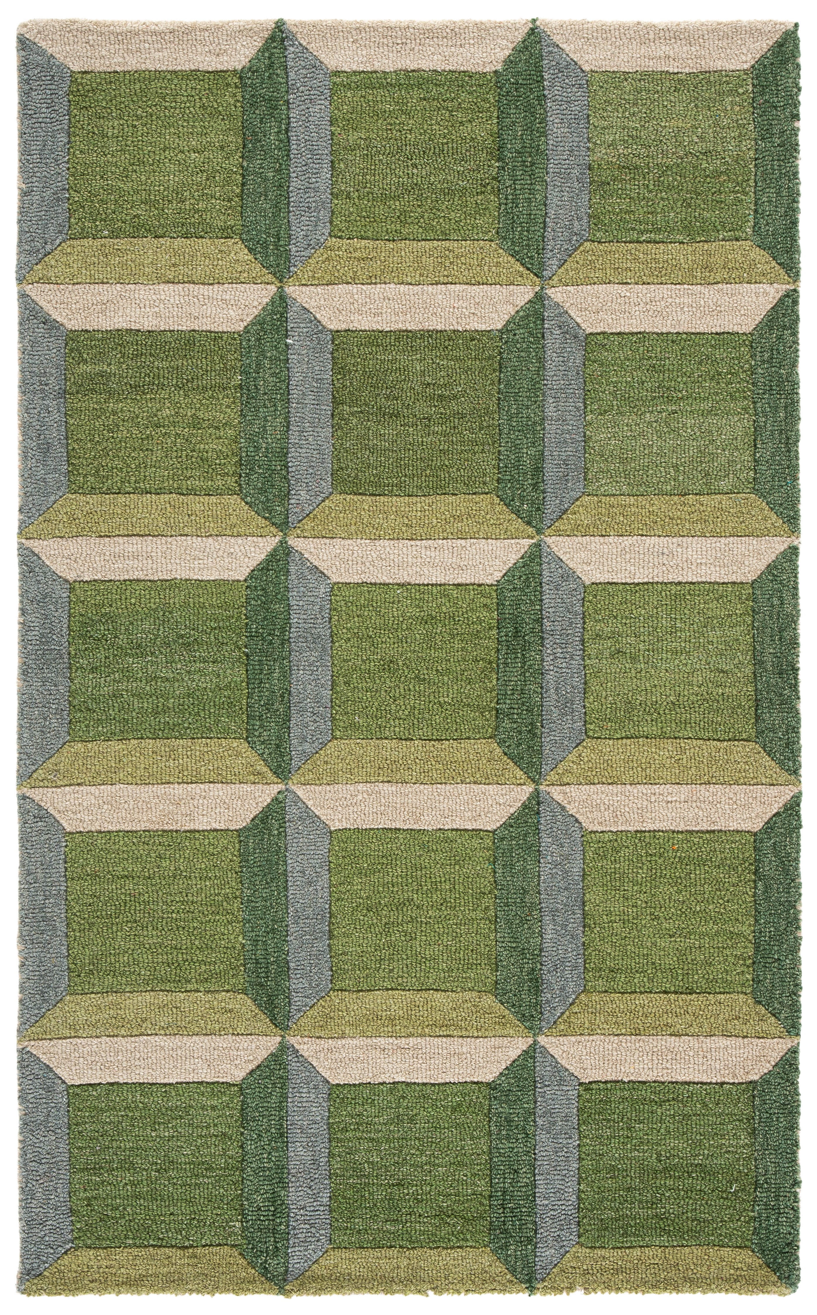 Safavieh Genre Imogene Geometric Area Rug, Green/Beige, 2' x 3'