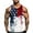 White, variant on Cmfcve Plus Size Men's Patriotic Tank Tops Printed Pullover Loose Vest Sleeveless Round Neck Fitness Undershirt