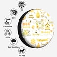 thumbnail image 6 of Kdxio Farm Bee Cute Honey for Tire Cover Wheel Protectors Tyre Covers Weatherproof Wheel Covers Universal Fit for Trailer Rv SUV Truck Camper Travel Trailers 16 inch, 6 of 8