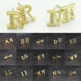 thumbnail image 3 of K-KED Cubic Zircon A-Z Initial Alphabet Letter Crystal Earrings Studs Delicate Jewelry Gift-H-e236, 3 of 9