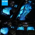 thumbnail image 3 of 4xRGB LED Car Interior Accessories Floor Decorative Atmosphere Strip Lamp Lights, 3 of 14