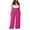 Hot Pink, variant on 2025 A Rompers,Clothing 2025 Plus Size Jumpsuit Plus Size Jumpsuits For Women Dressy Wide Leg Jumpsuits Halter Rompers Summer Linen Formal Jumpsuit