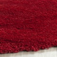 thumbnail image 4 of SAFAVIEH Milan Harlow Solid Plush Shag Area Rug, Red, 3' x 3' Round - Modern Design, Red, Non-Shedding & Easy Cleaning, Ultra Plush Thick Pile, Ideal for Living Room, Bedroom, 4 of 13
