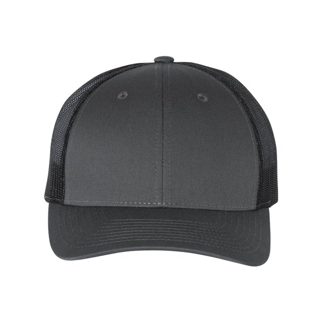 Richardson Low Pro Trucker Cap, M-L, Charcoal-Black