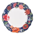 thumbnail image 2 of 222 Fifth Chintz 12-Piece Blue Porcelain Dinnerware Set with Gold Trim, 2 of 9