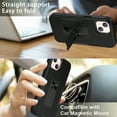 thumbnail image 6 of Xhy iPhone 13 Mini Case with Stand, 2x Privacy Screen Protector + 1x Camera Lens Protector, Military Grade Case with Magnetic Car Mount, 5.4 inch Cover for Men Women, Black & Black, 6 of 6