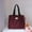 Wine, variant on Women's Tote Bag Large Capacity Durable Shoulder Handbag Ideal For Shopping Casual Daily Use And Versatile Outings