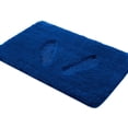 thumbnail image 2 of YHF Bathroom Rugs 20" X 32", Extra Thick & Soft Microfiber Shaggy, Machine Washable Bath Mats, Absorbent Bath Rugs, Non-Slip Rubber Backing Bath Mat for Bathroom Floor, Tub and Shower, Royal Blue, 2 of 5