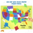 thumbnail image 2 of Puzzle Imagimake Mapology Estados Unidos con datos curiosos de 4 a 8 años, 2 of 6