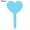 Light Blue, variant on Visland 100pcs Garden Plant Labels Waterproof Plastic Plant Nursery Markers Heart-Shaped Plant Name Sign Tag Outdoor Indoor Stakes Stick for Seed Potted Herbs Flowers Vegetables Flowers