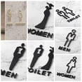 thumbnail image 2 of 3D Men Women Toilet Signs Acrylic WC Plaque Reminder Indicator Plaque Wc Signage Door Plates, 2 of 5