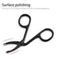 thumbnail image 3 of [Yuexinghui] Processed Intellectual Property 2pcs Multifunctional Elbow Professional Eyebrow Trimming Eyebrow Pliers Eyebrow Clip Black + Gold ANGGREK Eyebrow Trimming Tool, 3 of 8