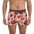 thumbnail image 1 of Fotbe Skull rock record music heart Calzoncillos Tipo Boxer con Bolsa de Soporte Total para Hombre, X-Temp Fresco, Transpirable y de Secado Rápido-Large, 1 of 5