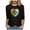 Dark Gray, variant on St Patty's Day Shirt Women 2025 Casual Plus Size 3/4 Sleeve Irish Clover Shirts Funny Saint Patrick's Tunic Tops (Dark Green, XXXL)