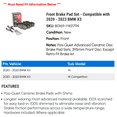 thumbnail image 2 of Front Brake Pad Set - Compatible with 2020 - 2023 BMW X3 - Centric, 2 of 2