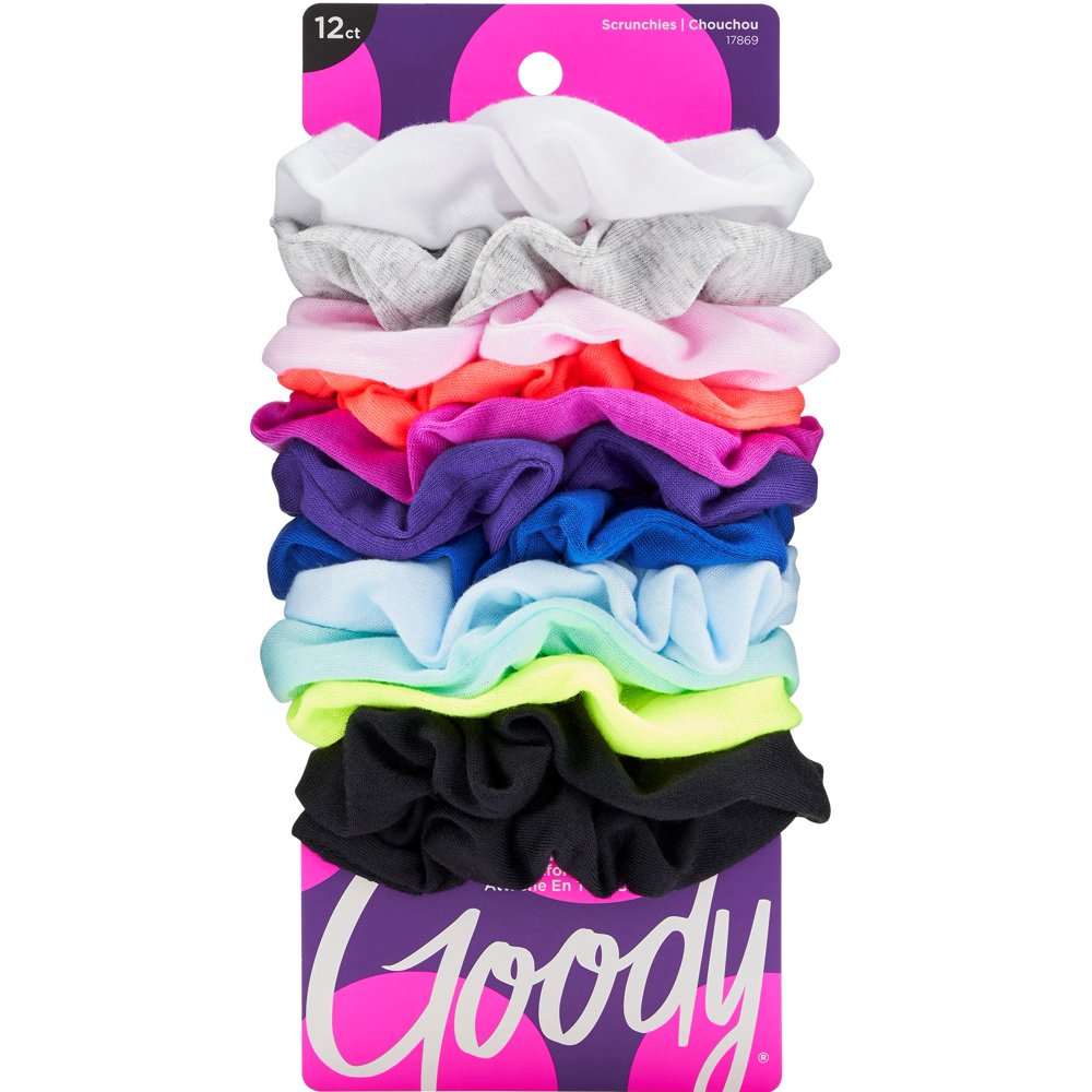 Goody Scrunchie 12ct Lg Bright