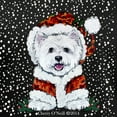 thumbnail image 3 of CafePress - Santas Westie Helper T Shirt - Women's V-Neck Dark T-Shirt, 3 of 4