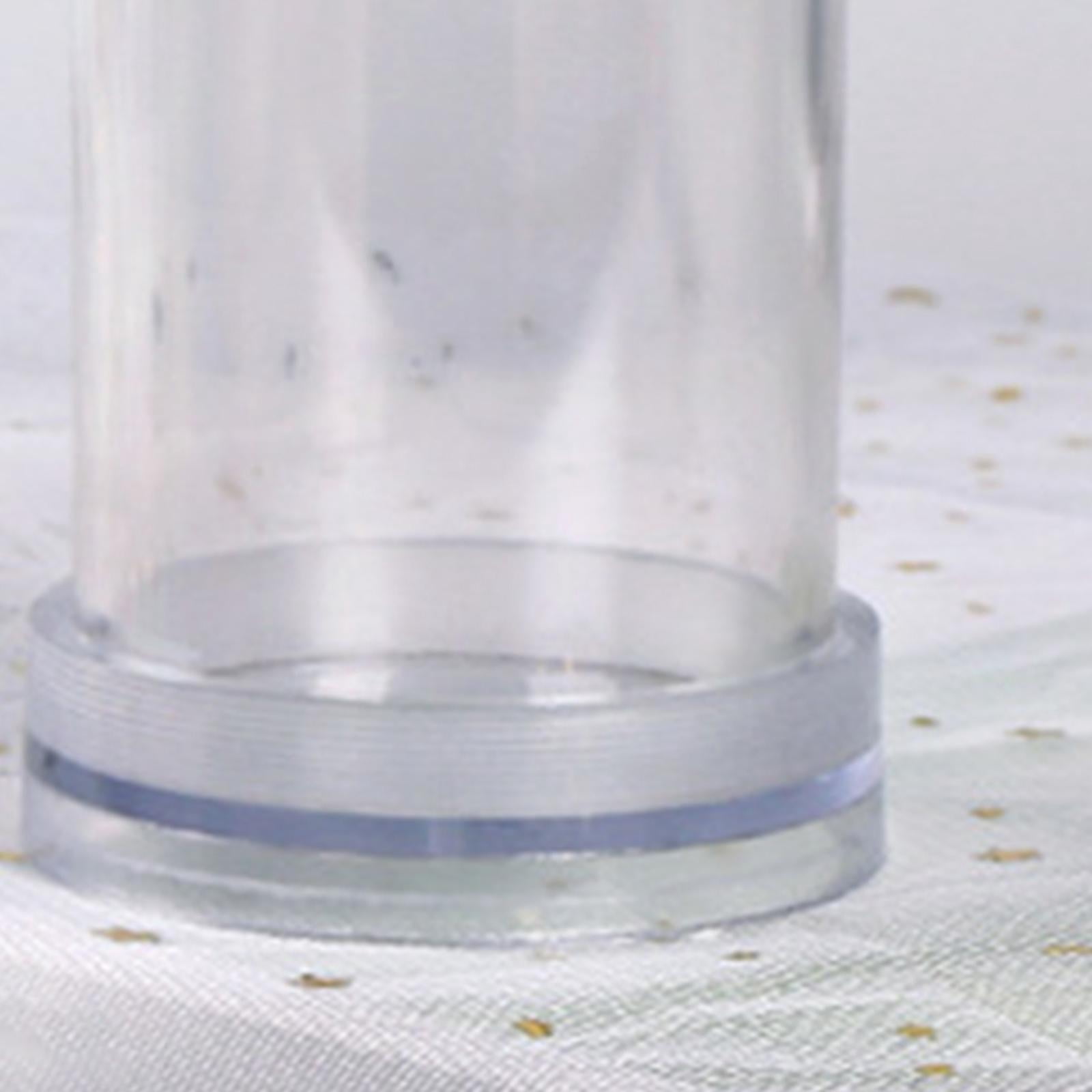 GUOOL 2x Clear Plastic Candle Handmade Soap Candle Making for Candle Making DIY Handmade Candles Supplies Crafts