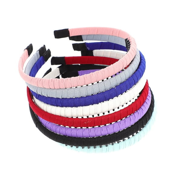 TABLZONE 8PCS Assorted Color Fixed Hairband Comb Headbands for Girls Birthday Party Accessories