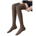 thumbnail image 1 of WEAIXIMIUNG Womens Boot Socks Women's Solid Color Casual Over The Knee Thick Warm Socks, 1 of 4