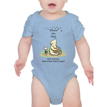 

Pooh Bear And Bumblebees Bodysuit Infant -Smartprints Designs 24 Months