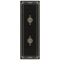 thumbnail image 2 of Safavieh Courtyard Andy Medallion Indoor/Outdoor Runner Rug, Black/Creme, 2'3" x 8', 2 of 10