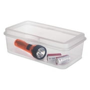 Sterilite Plastic FlipTop Latching Storage Box Container, Clear, (6 Pack)