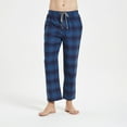 thumbnail image 2 of Xcmzpl Plaid Pajama Pants Men Cotton Lounge Bottoms Drawstring Elastic Waist Sleep Pants Soft Comzy Flannel Loungewear Sleepwear, 2 of 4